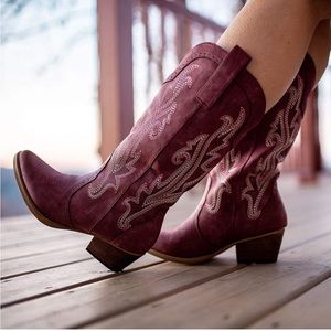 HISEA Cowboy Boots